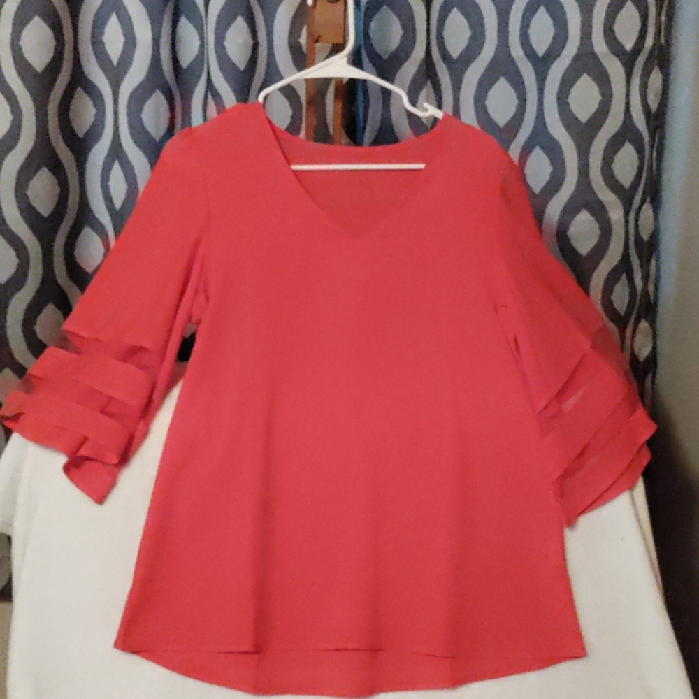 New red blouse